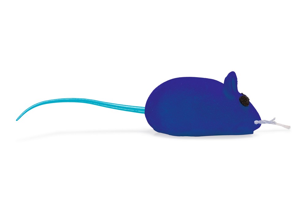 Beeztees Kedi Oyuncağı, Velur Fare, Çeşitli Renklerde, 12,5x3x2,6cm