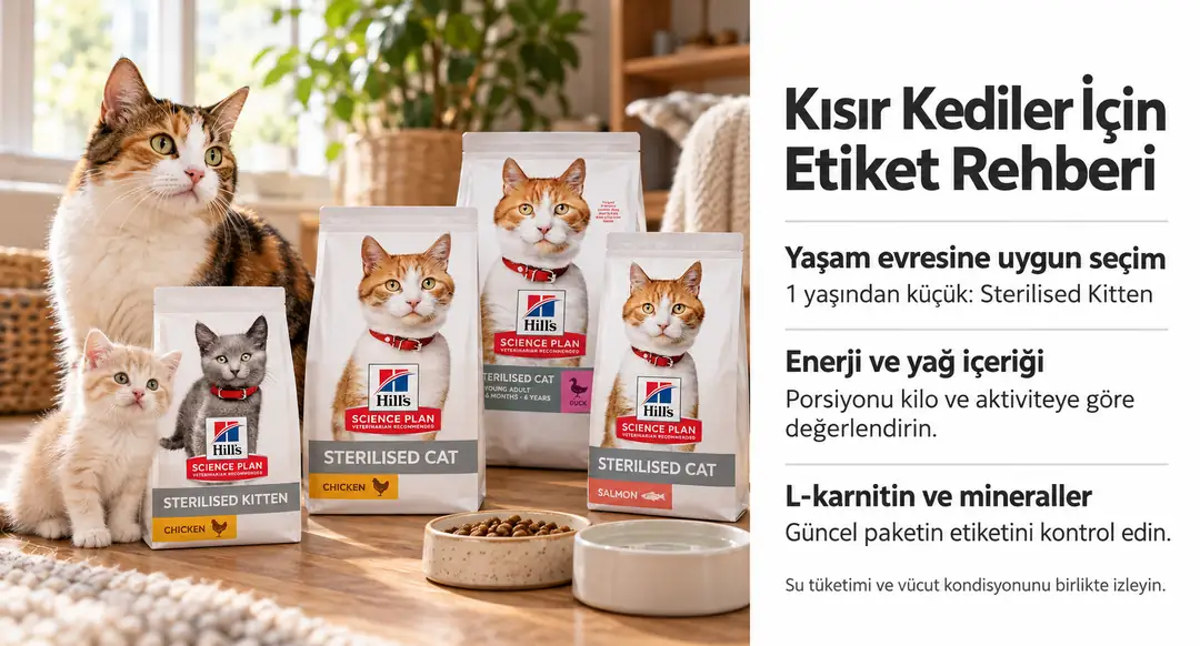Kısırlaştırma sonrası enerji gereksinimi azalabilir ve kilo alma riski artabilir [15]. Üriner sistem sağlığı ise beslenme, su tüketimi, kilo, stres ve çevresel faktörlerle birlikte değerlendirilmelidir.&nbsp;&nbsp;