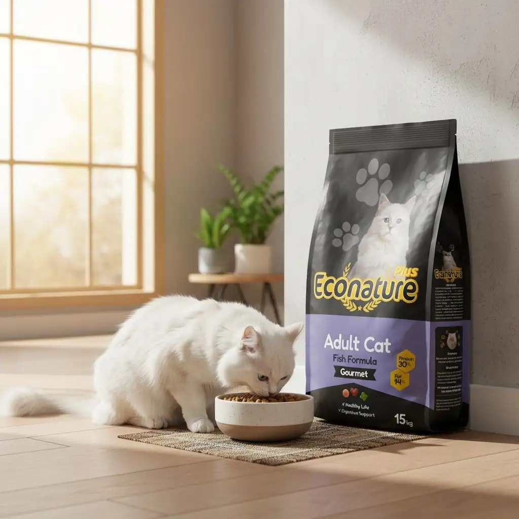 Econature Plus Balıklı Yetişkin Kedi Maması 15Kg