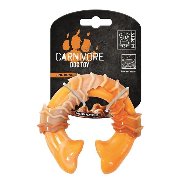 M-Pets Carnivore Ring Bone Köpek Oyun Kemiği Pastırma Aromalı Sarı