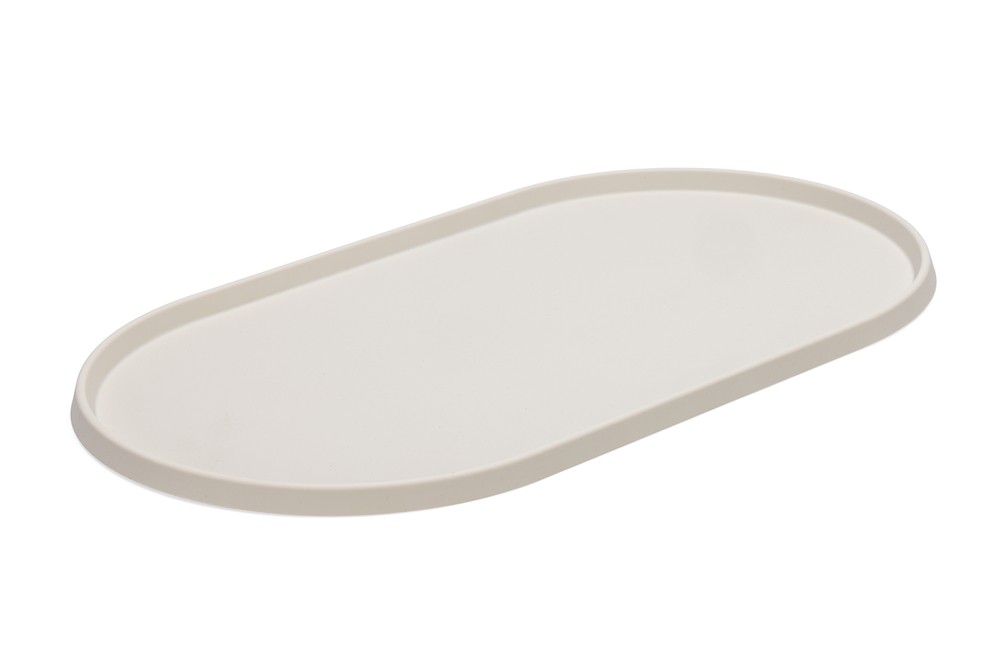 Beeztees DBL Mama Su Kabı Servisi, Silikon, Kaymaz, Bej, 45x25x1,5cm