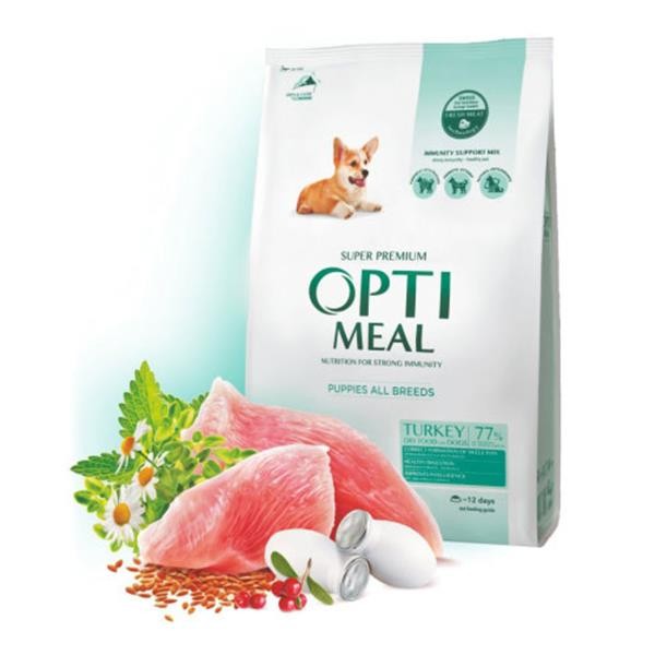 Optimeal Hindili ve Pirinçli Yavru Köpek Maması 1.5Kg