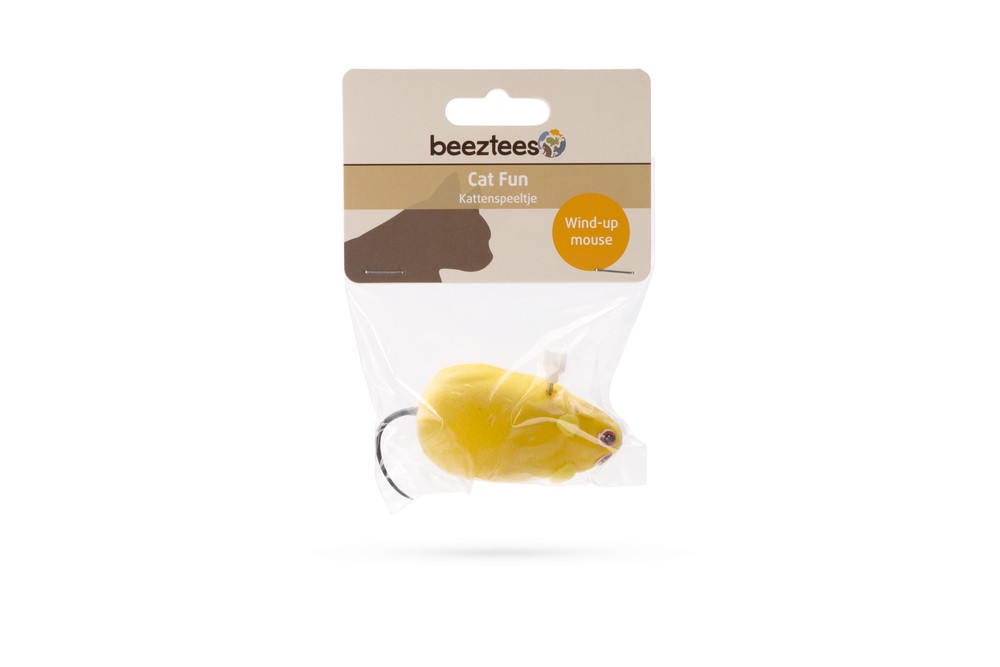 Beeztees Kedi Oyuncağı, Kurmalı Fare, Çeşitli Renklerde, 6,5x5x3cm