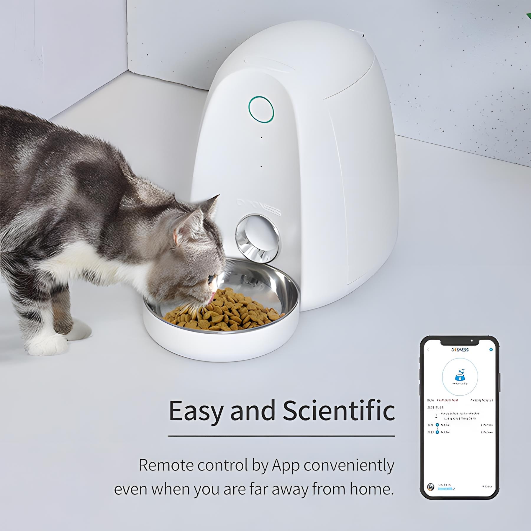 Dogness F05-M Akıllı Mini Mama Kabı Wifi Bağlantılı 2Lt