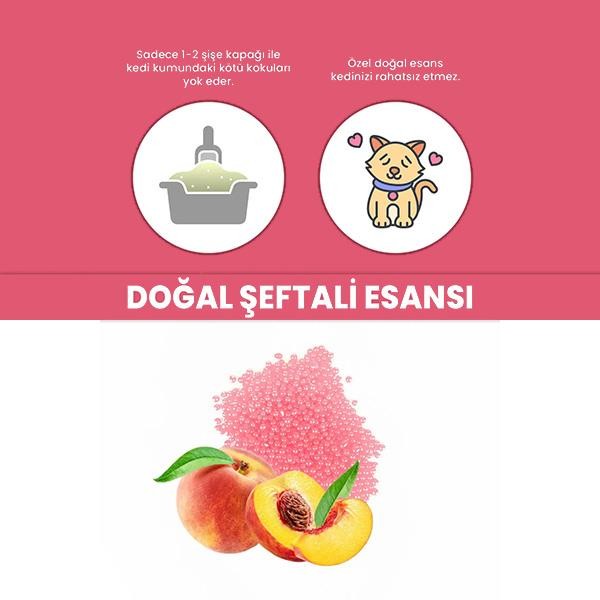 Electron Kedi Kumu Koku Giderici Şeftali Kokulu 250ml