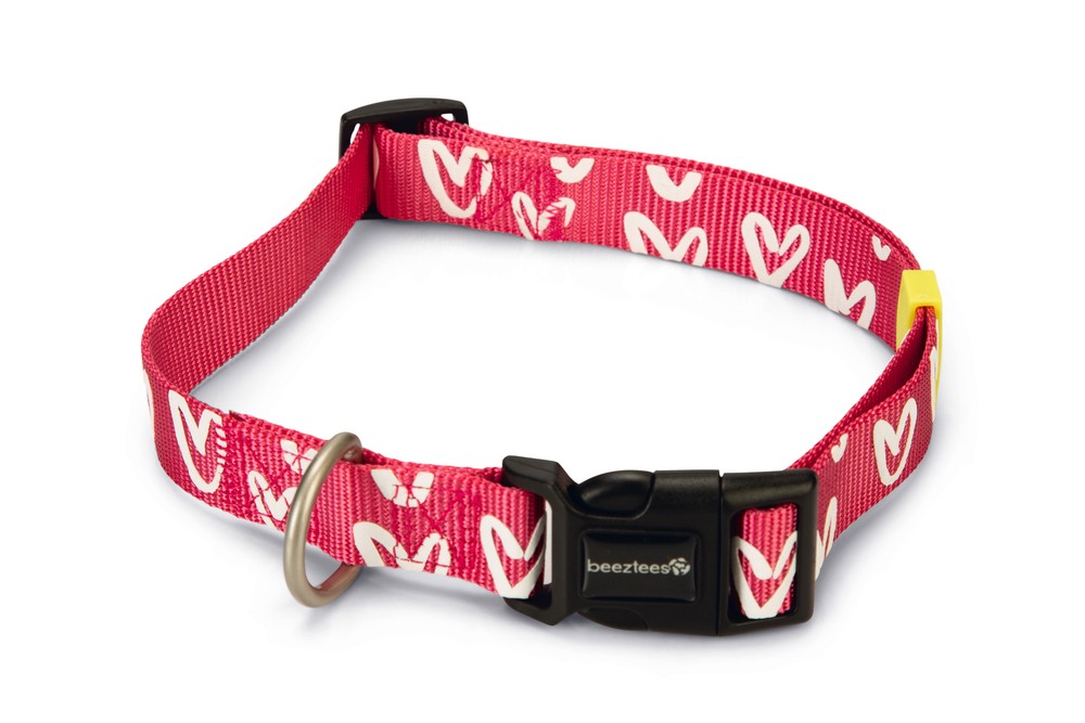 Beeztees Köpek Tasması, Pembe, 48-70cm, 25mm
