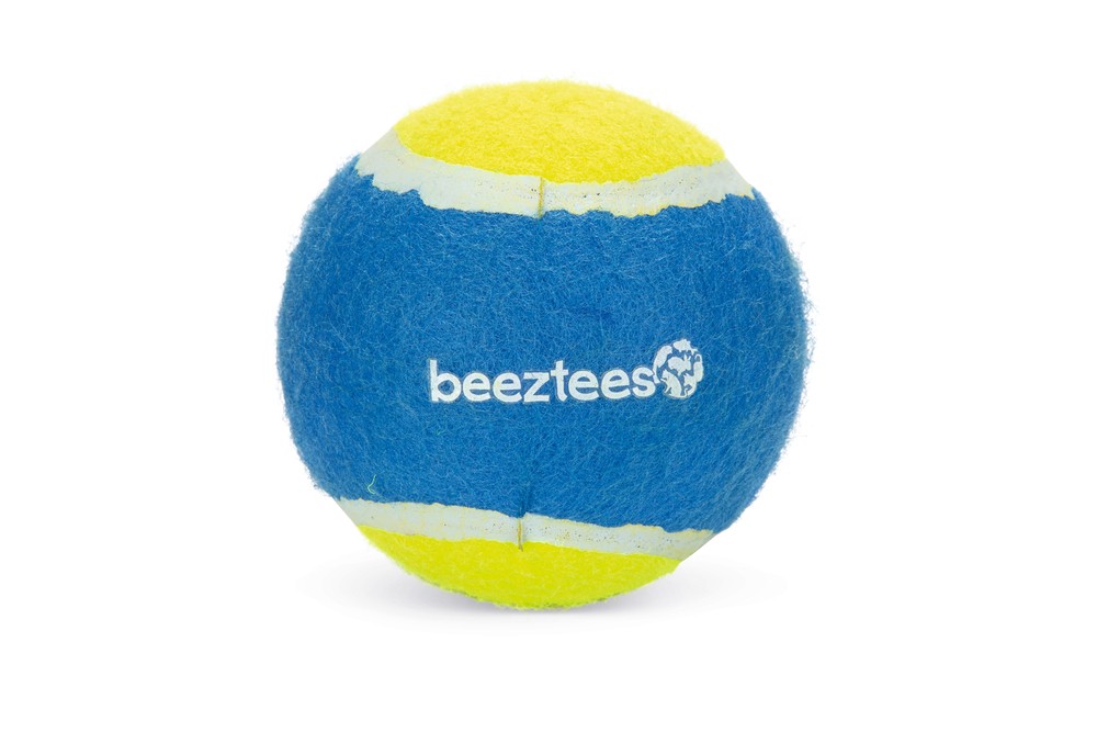 Beeztees Köpek Oyuncağı, Tenis Topu, Mavi/Sarı, 10cm
