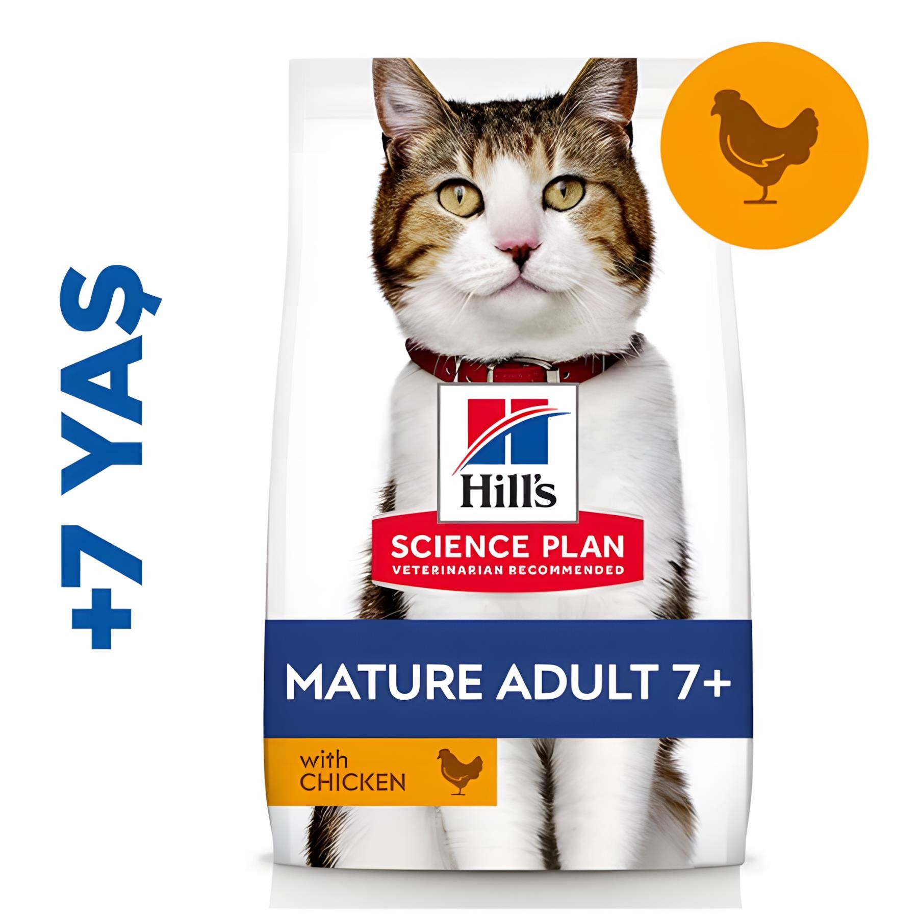 Hills Tavuklu +7 Yaşlı Kedi Maması 1.5kg