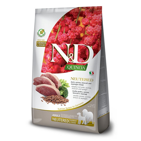 ND Quinoa Ördek Brokoli ve Kinoalı İdrar Yolları Destekleyici Medium Maxi Yetişkin Köpek Maması 12 Kg