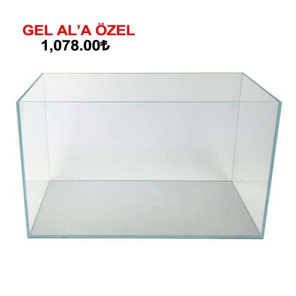 20x20x20 Cm Full Ultra Clear Rodajlı Cama Cam Akvaryum 6mm