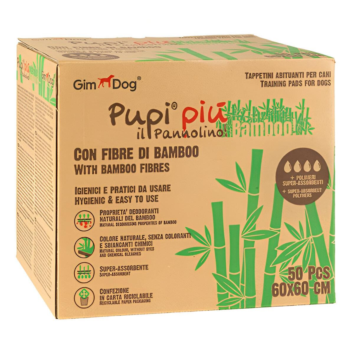Gimdog Bamboo Çiş Pedi 60x60cm 50li Paket 
