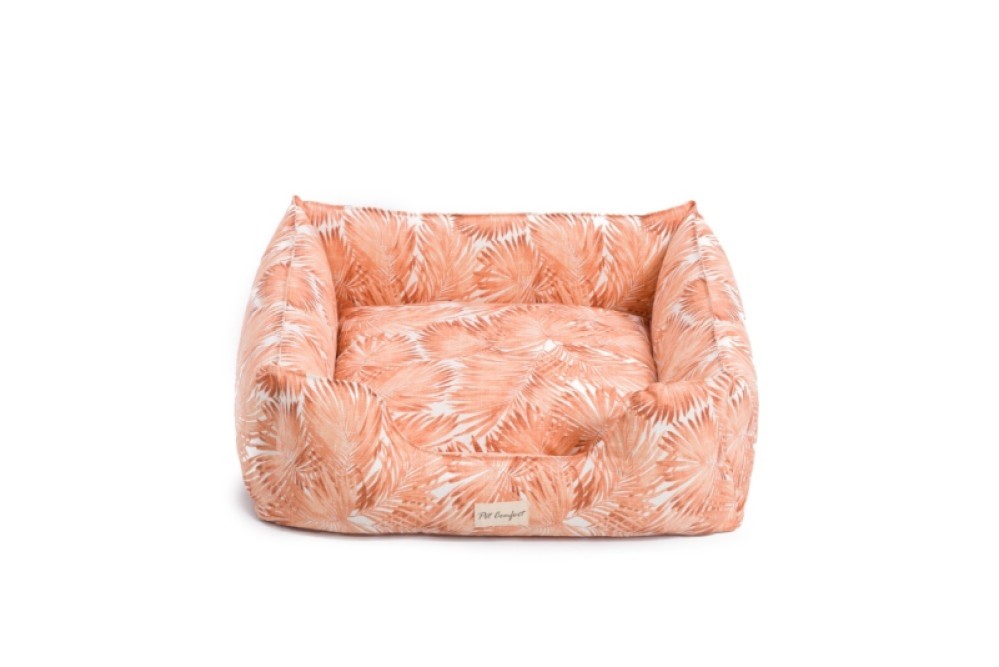 Pet Comfort Alpha  Turuncu-Beyaz Köpek Yatağı M 80x65cm