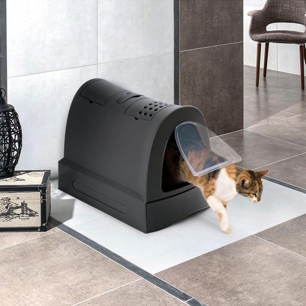 Imac Zuma Çekmeceli Kapalı Kedi Tuvaleti Antrasit