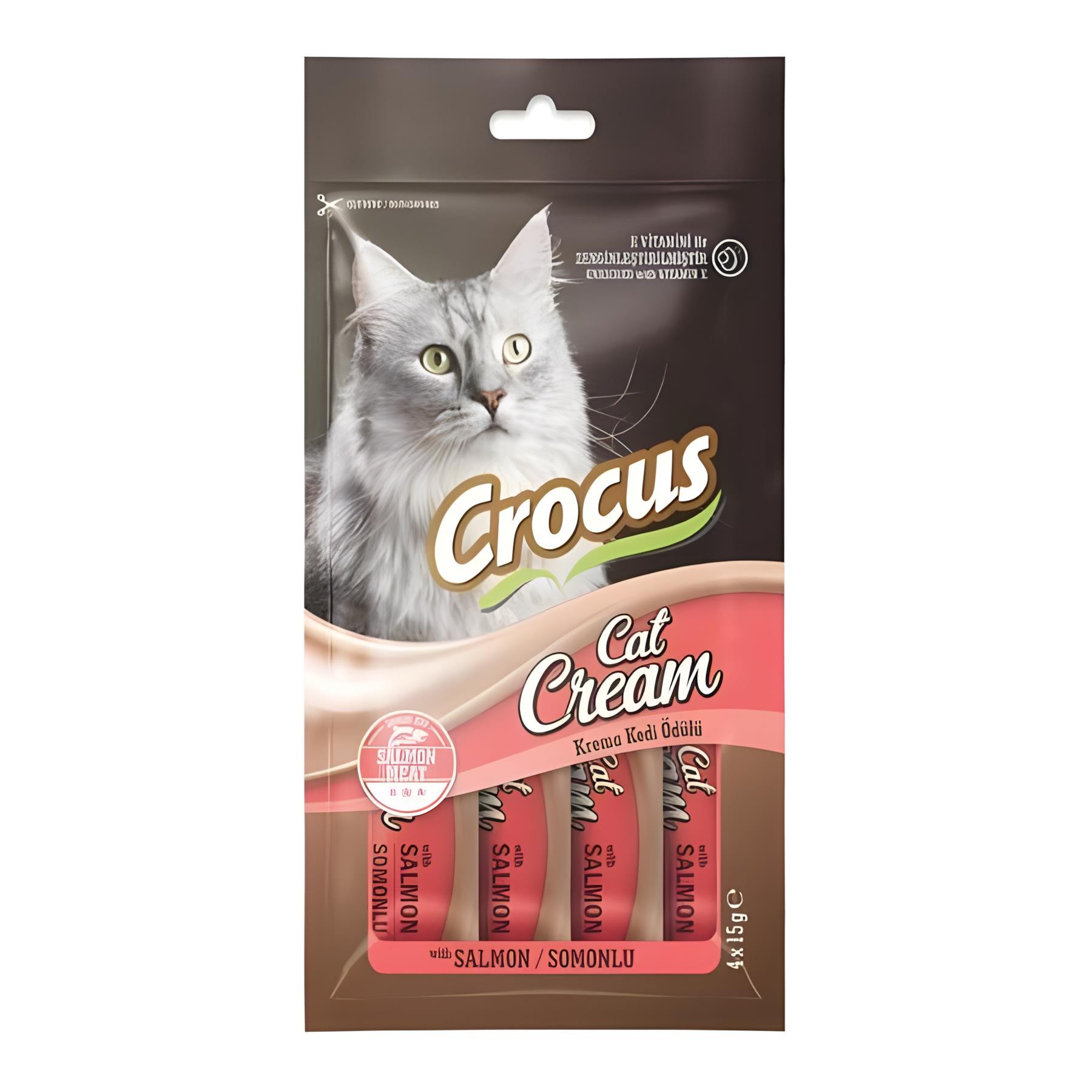 Crocus Somonlu Krema Kedi Ödülü 4x15gr