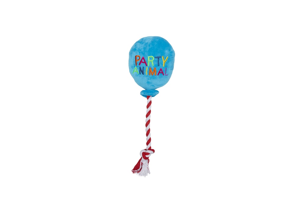 Beeztees Köpek Oyuncağı, Parti Balonu, Peluş, Mavi, 39x13x7,5cm