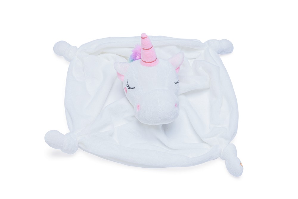 Beeztees Yavru Köpek Oyuncağı, Unicorn, Peluş, Beyaz, 33x25x14cm