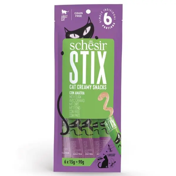 Schesir Stix Ördekli Krema Kedi Ödülü 6x15gr