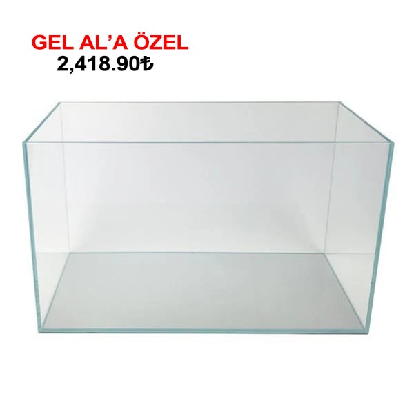 35x35x35 Cm Full Ultra Clear Rodajlı Cama Cam Akvaryum 6mm