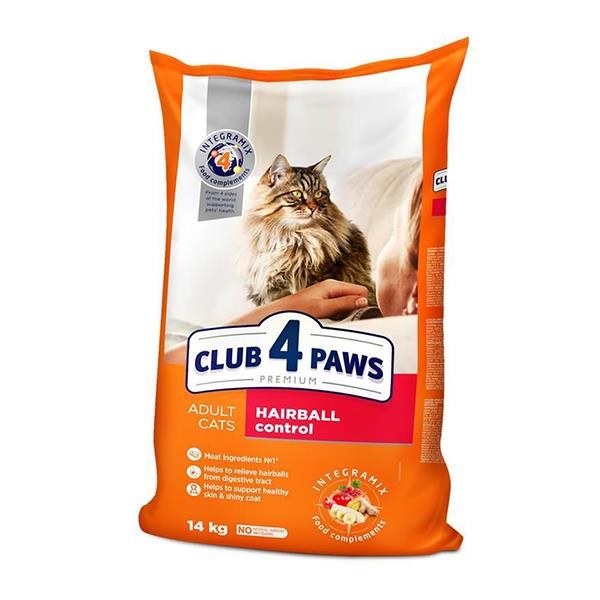 Club4Paws Hairball Control Yetişkin Kedi Maması 14Kg