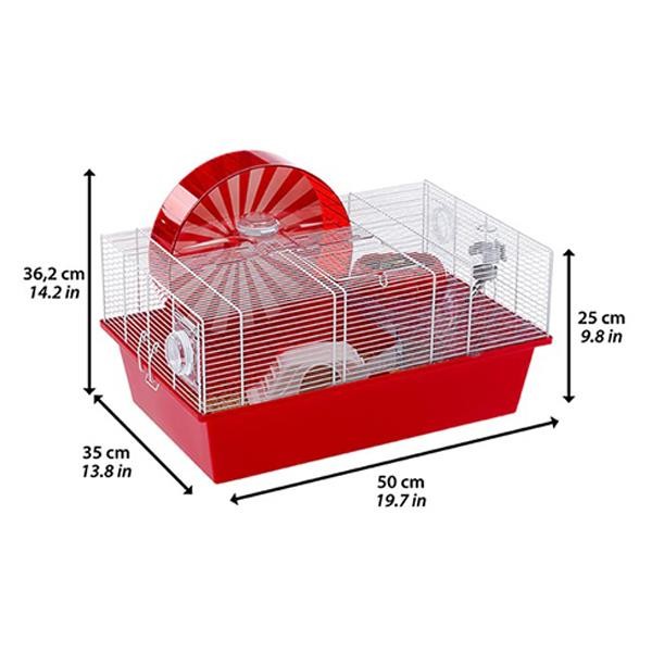 Ferplast Coney Island Hamster Kafesi Beyaz 50x35x25Cm