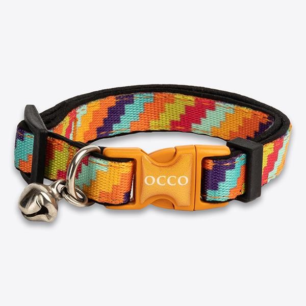 Occo Amber Zigzag Safety Kedi Boyun Tasması