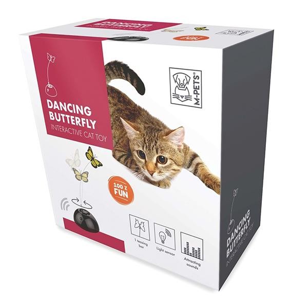 M-Pets Dancing Butterfly İnteraktif Kedi Oyuncağı Siyah