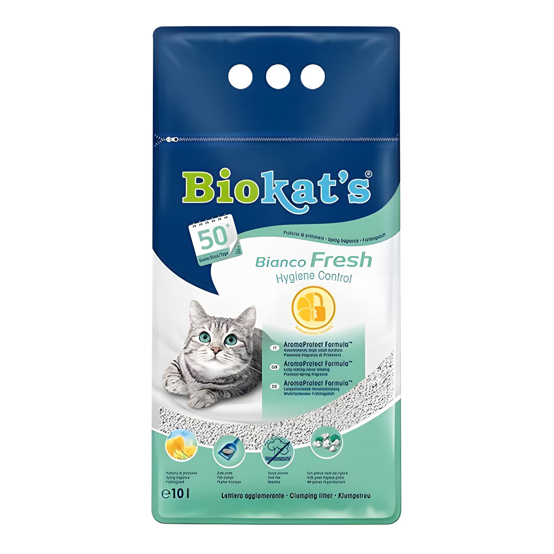 Gimcat Biokats Bianco Fresh Hygiene Control Kedi Kumu 10Lt