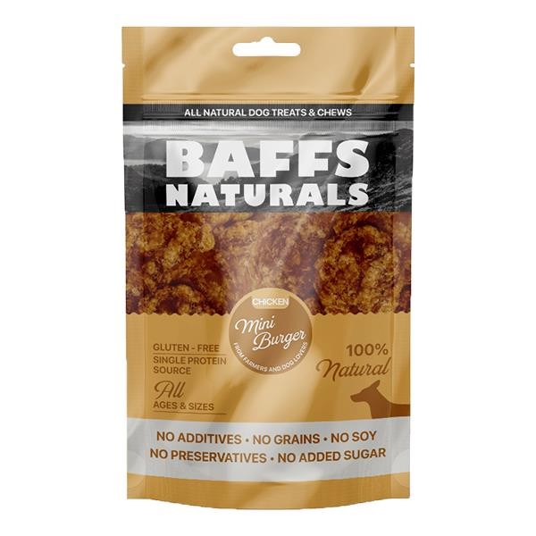 Baffs Natural Tavuklu Mini Burger Köpek Ödülü 100Gr