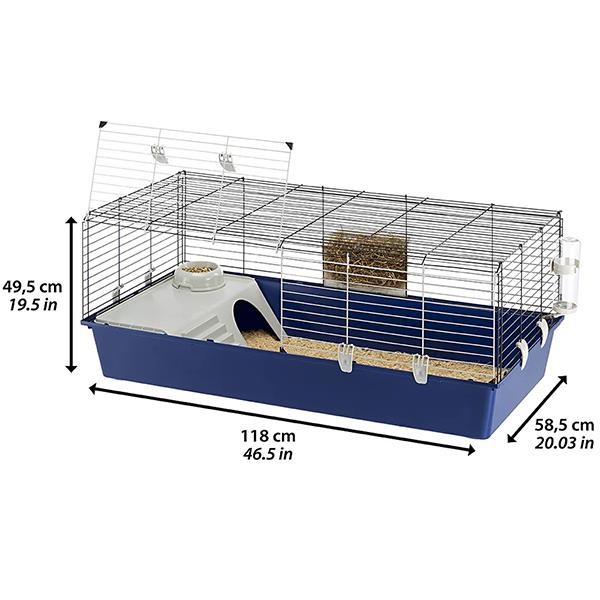 Ferplast Rabbit 120 Tavşan ve Guinea Pig Kafesi 118x58x49Cm