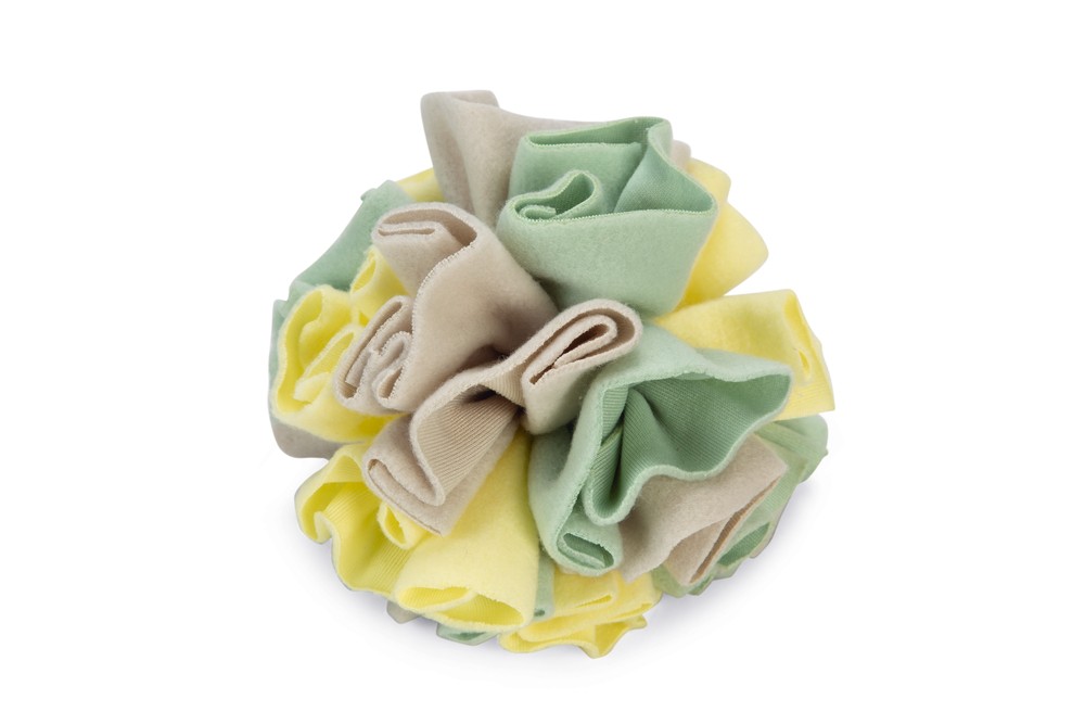 Beeztees Köpek Ödül Saklama Oyuncağı, Top, Polar, Gri/Yeşil, 13cm