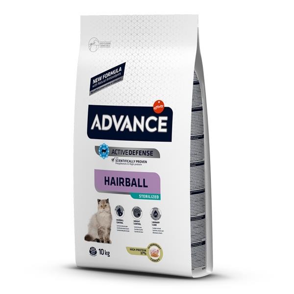 Advance Hairball Sterilised Hindili Kısırlaştırılmış Kedi Maması 10 Kg