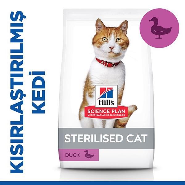 Hills Sterilised Ördekli Kısırlaştırılmış Kedi Maması 3Kg