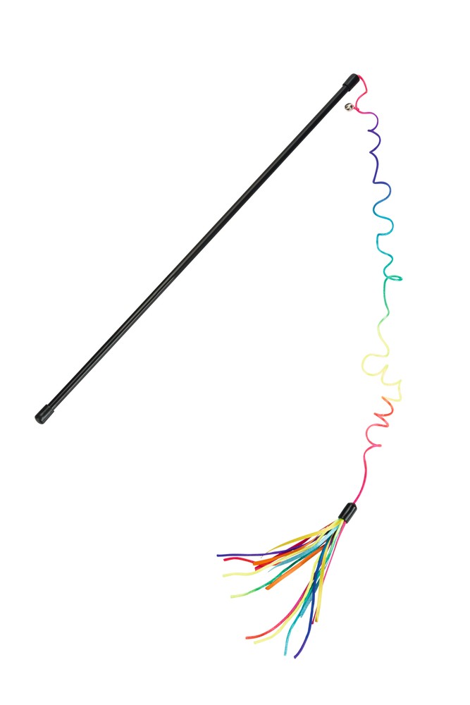 Beeztees Kedi Oltası, Zilli, Kurdelalar Uc, Uzun Dayanıklı ip-110cm, Çeşitli Renklerde, 50cm