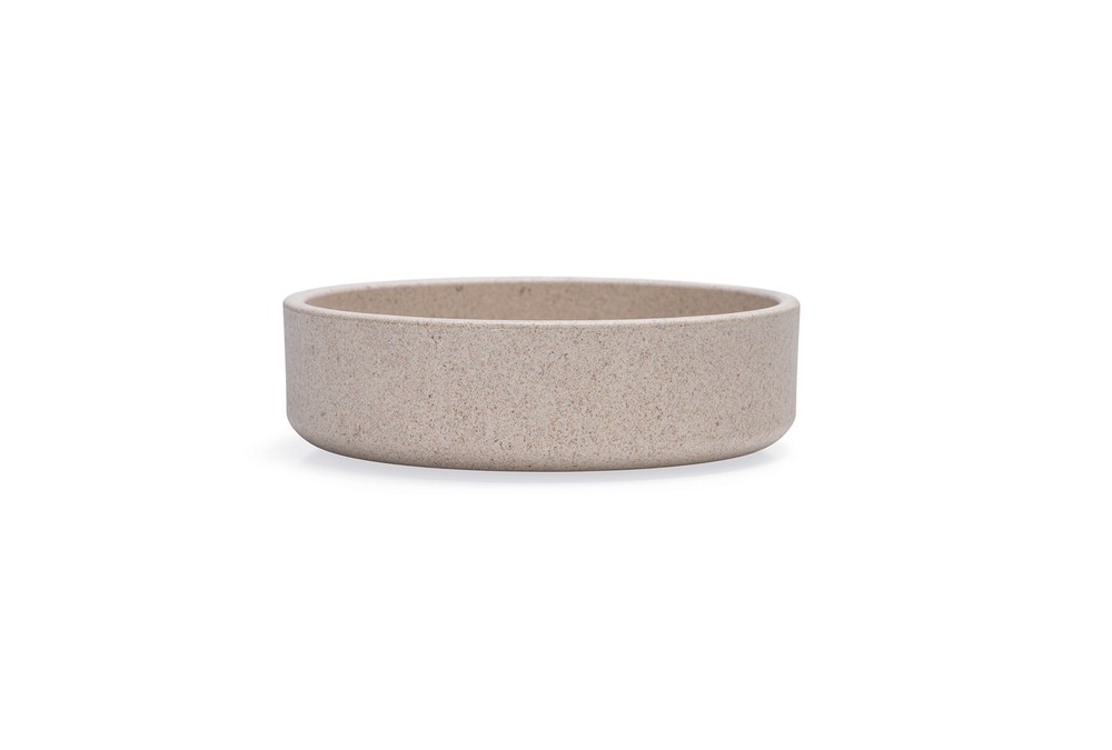 Beeztees DBL Kedi Mama Su Kabı, Bambu, Bej 12cm, 250ml