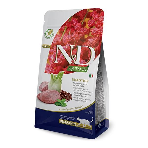 N&D Quinoa Digestion Sindirim Destekleyici Kuzulu Kedi Maması 1,5 Kg