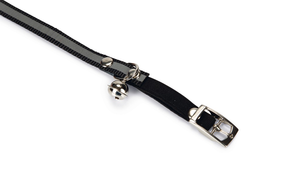 Beeztees Kedi Boyun Tasması, Fosforlu Siyah, 24,5-29,5cm