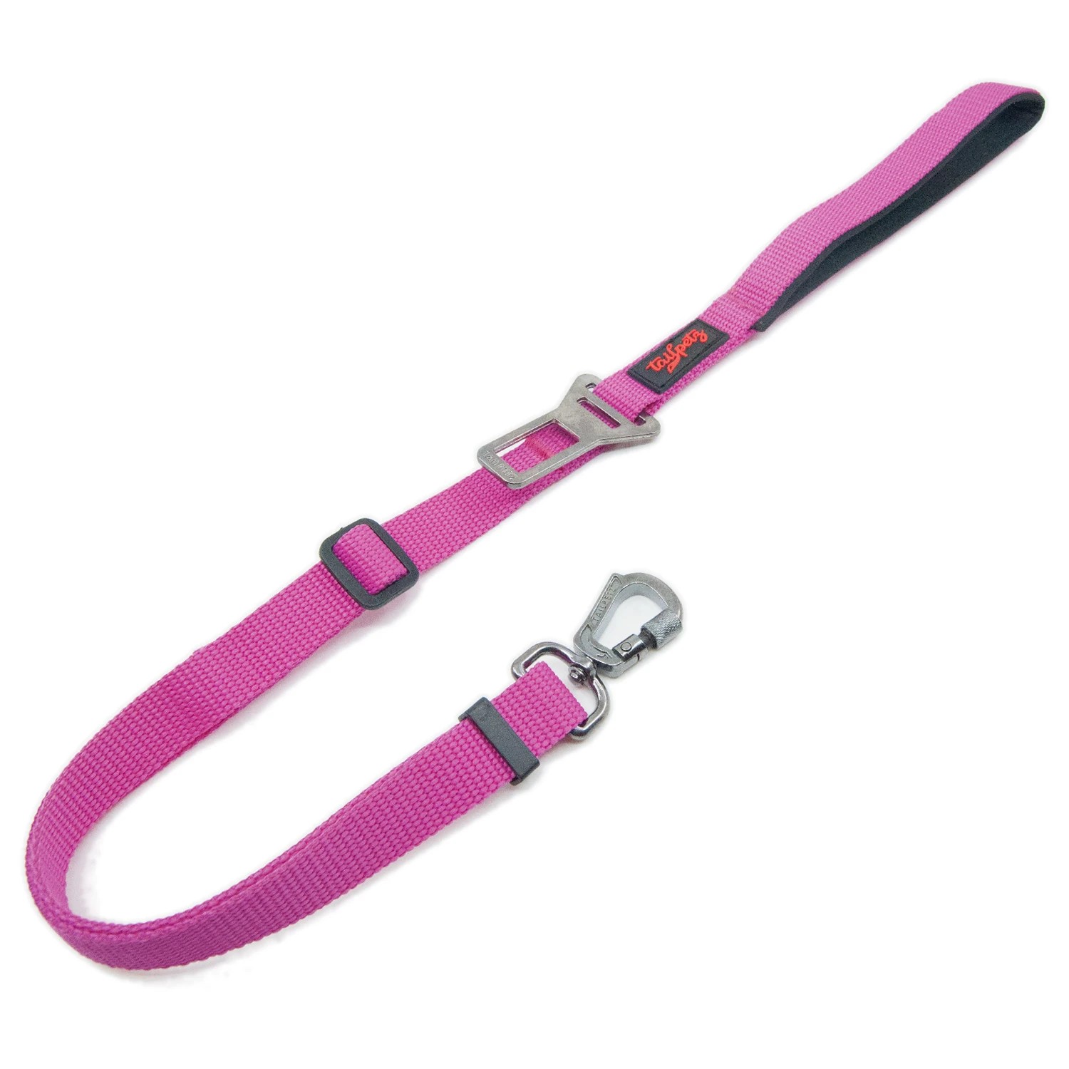 Tailpetz Travel Leash Fuchsia Medium