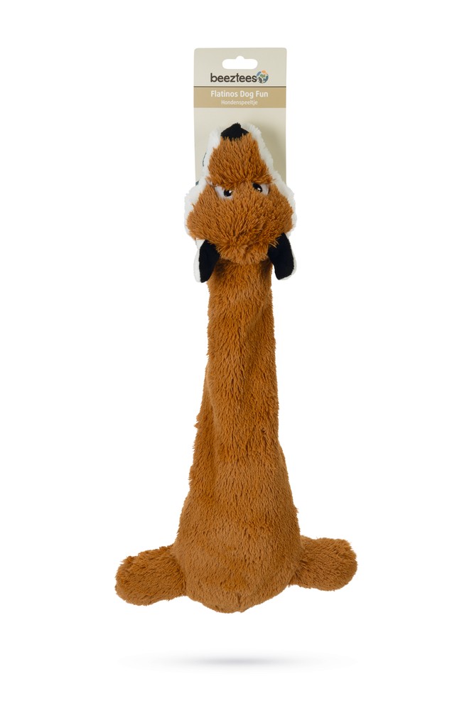 Beeztees Köpek Oyuncağı, İki Sesli, Tilki, Peluş, Kahverengi, 50cm