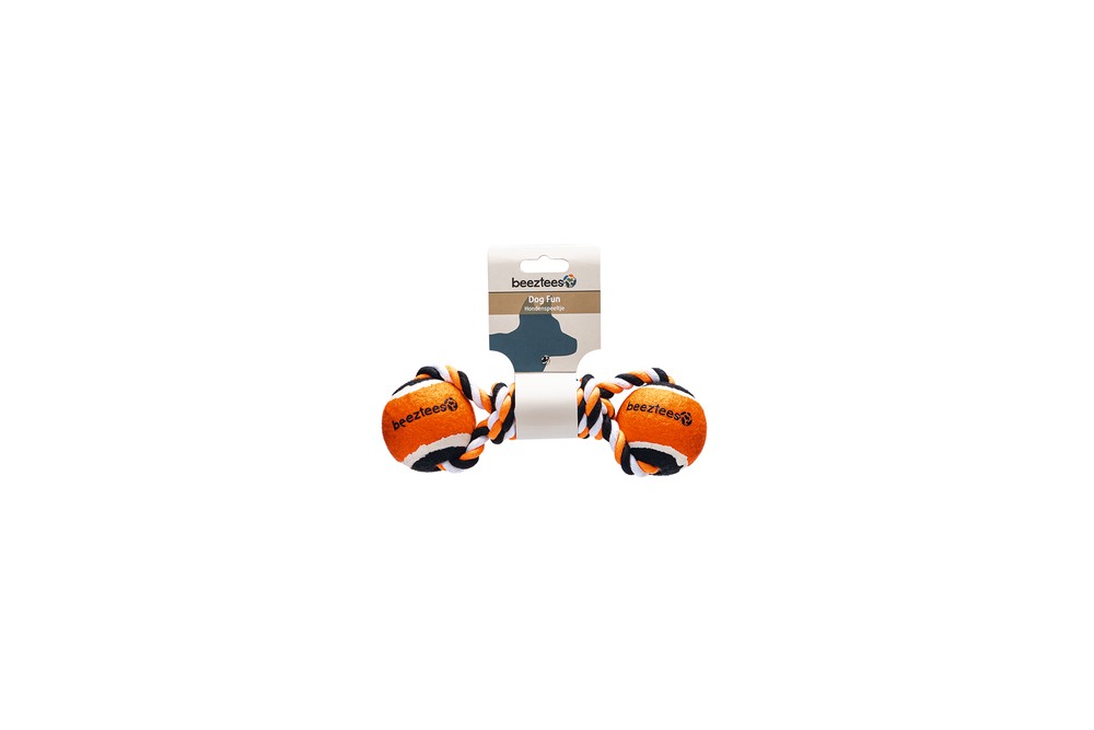 Beeztees Köpek Oyuncağı, Diş İpi ve İki Tenis Topu, 22x7x6,3cm, 195gr