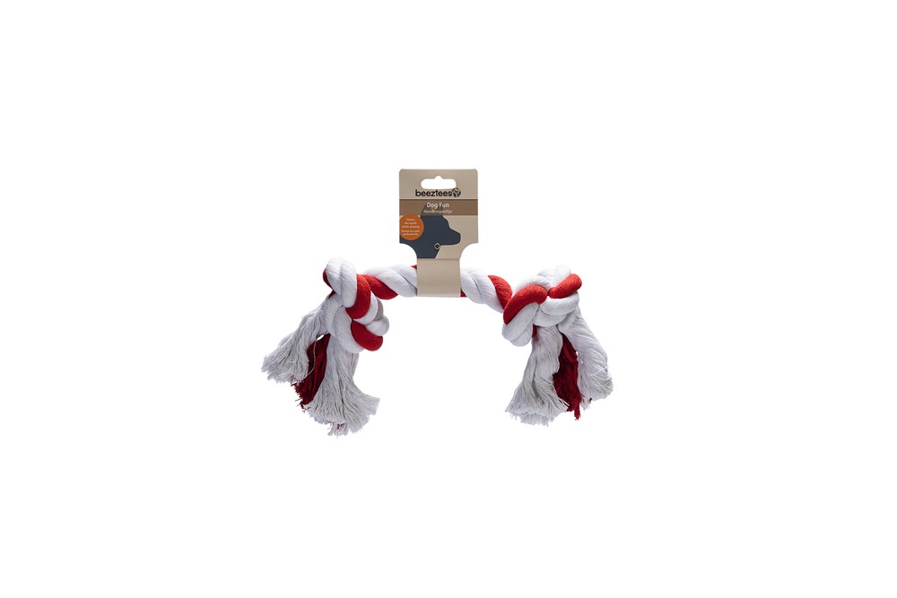 Beeztees Köpek Oyuncağı, Çift Düğümlü Diş İpi, Pamuk İplerden, 62x11x11cm, 400gr