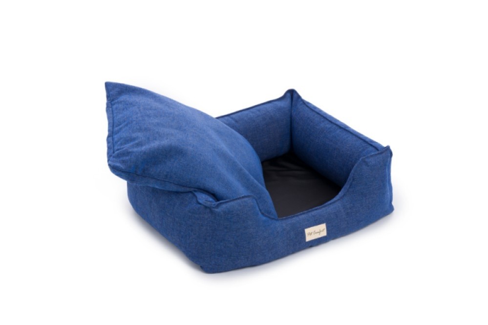 Pet Comfort Alpha  Mavi Köpek Yatağı L 105x85cm
