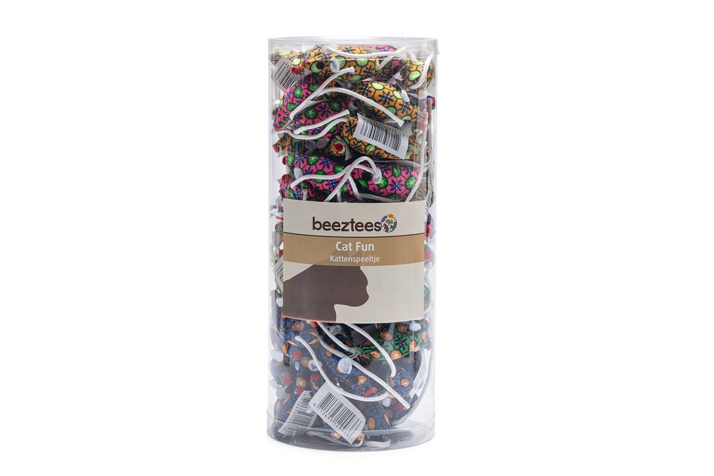 Beeztees Kedi Oyuncağı, Fare, Kumaş, Çeşitli Renklerde, 5cm