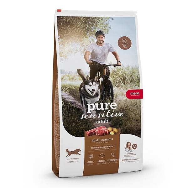 Mera Pure Sensitive Adult Tahılsız Sığır Etli ve Patatesli Yetişkin Köpek Maması 12,5 Kg
