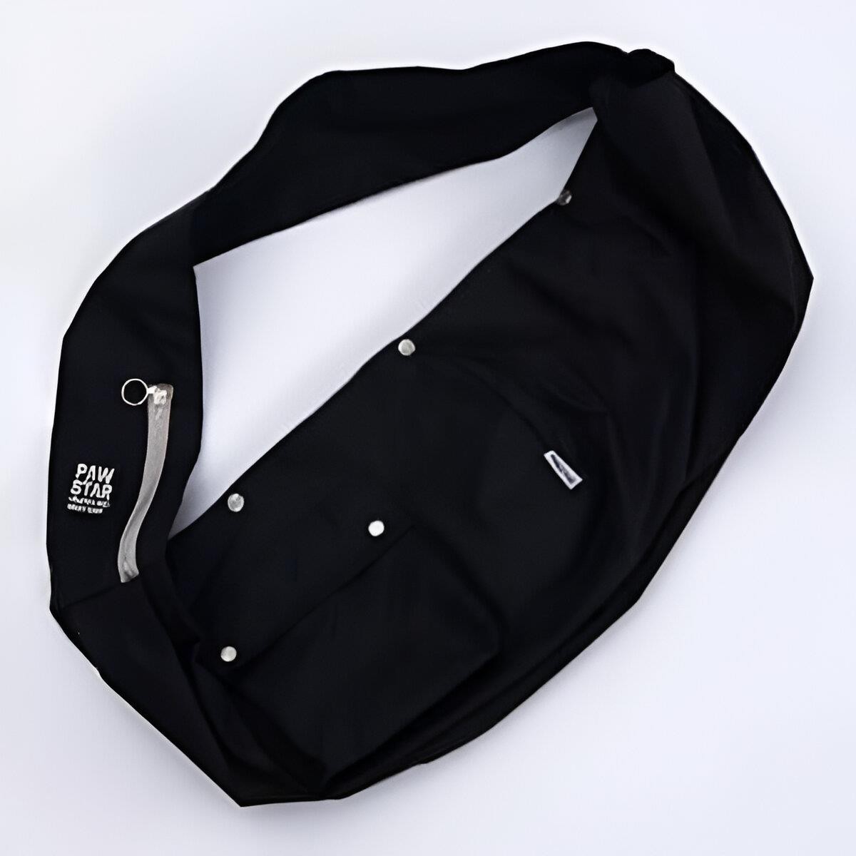 Pawstar Crossbody Kedi Köpek Taşıma Çantası Siyah