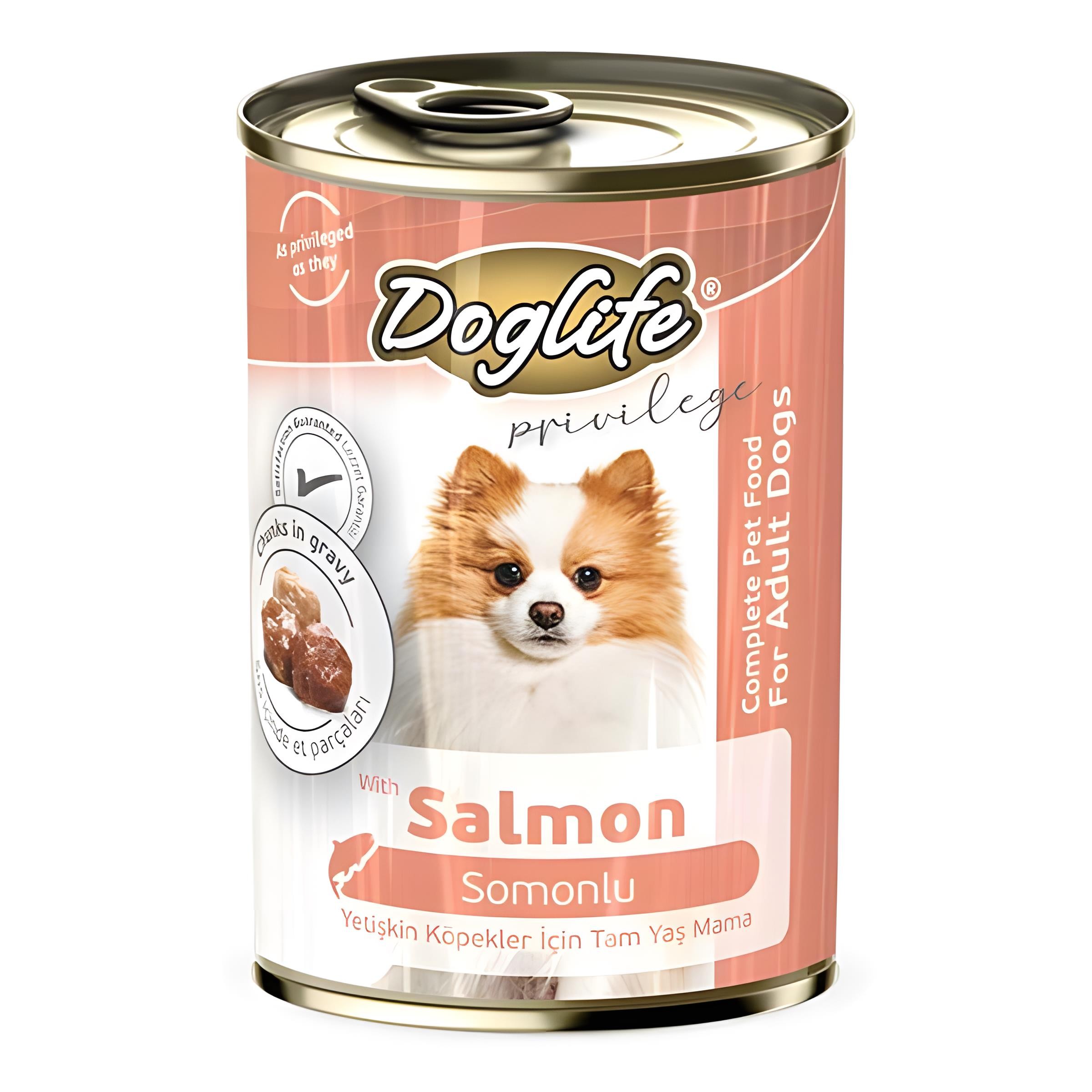 Doglife Somonlu Konserve Köpek Maması 400gr