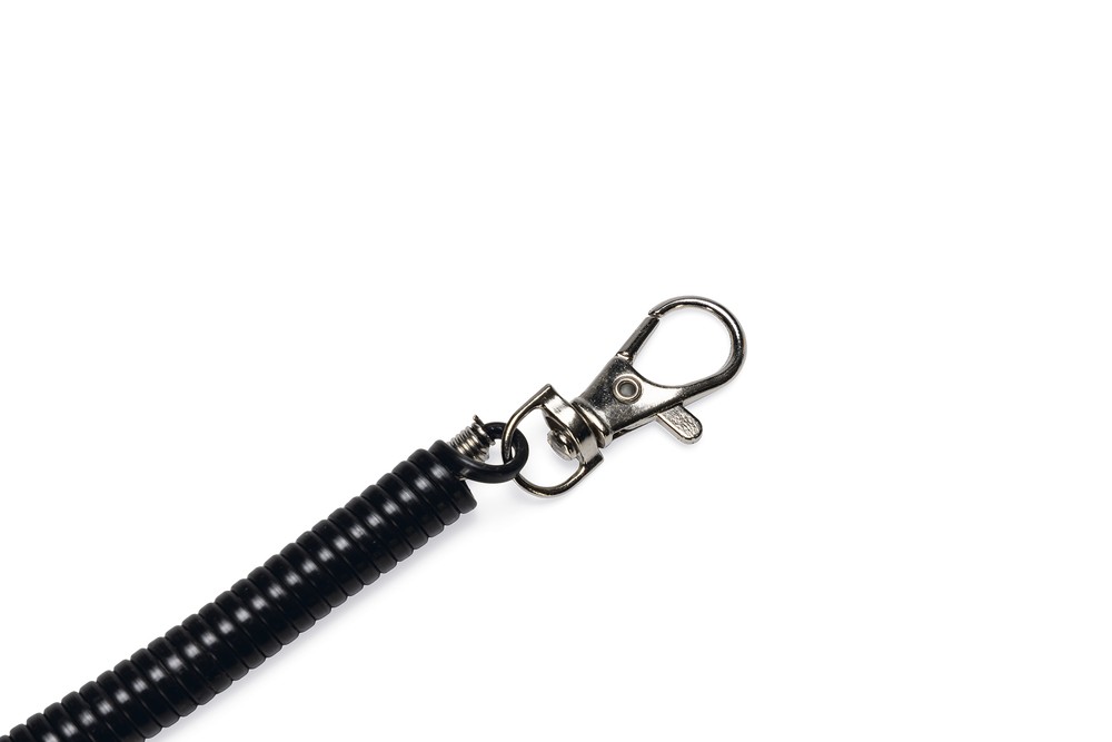 Beeztees Köpek Eğitim Klikırı, Karabina ve Bağlama Kordonlu, Turuncu, 6x4x1,7cm