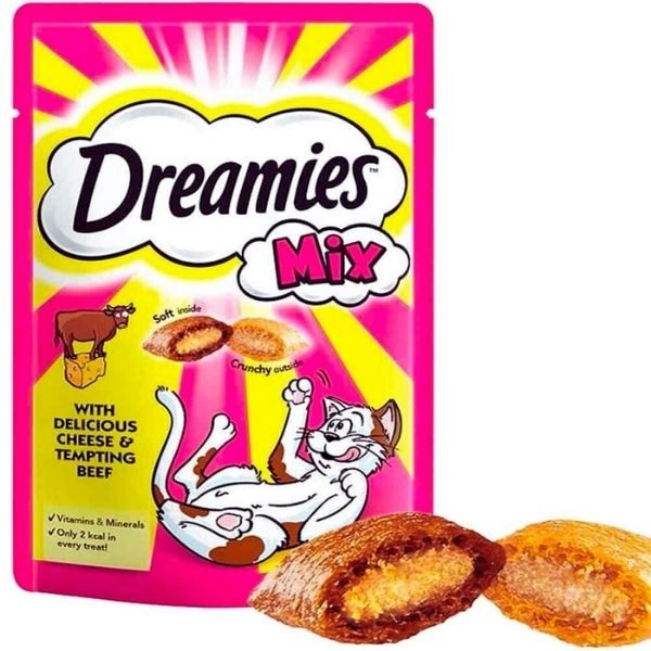 Dreamies Sığır Etli ve Peynirli Kedi Ödül Bisküvisi 60gr