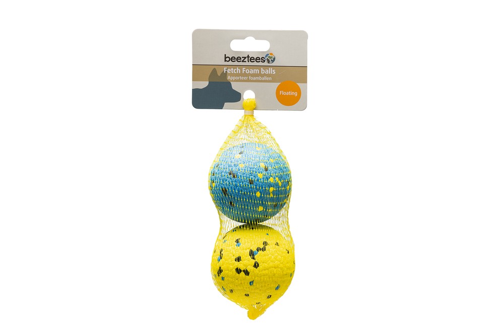 Beeztees Köpek Oyuncağı, Yüzen, Toplar, Sünger, Çeşitli Renklerde, 2 Adet, 7cm