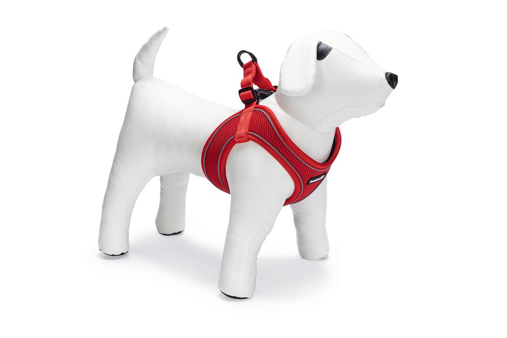 Beeztees Köpek Göğüs Tasması, Neopren, Kırmızı, M, 41-46cm