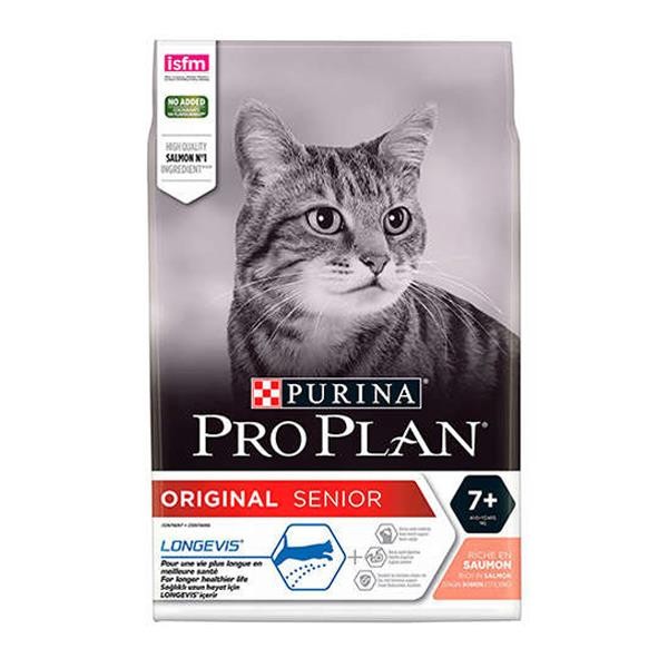 Pro Plan Senior 7+ Somonlu Yaşlı Kedi Maması 3Kg